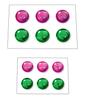 BANDAI SPIRITS Customized Material (3D Lens Sticker) Color-coded Plastic Model Pink, Green
