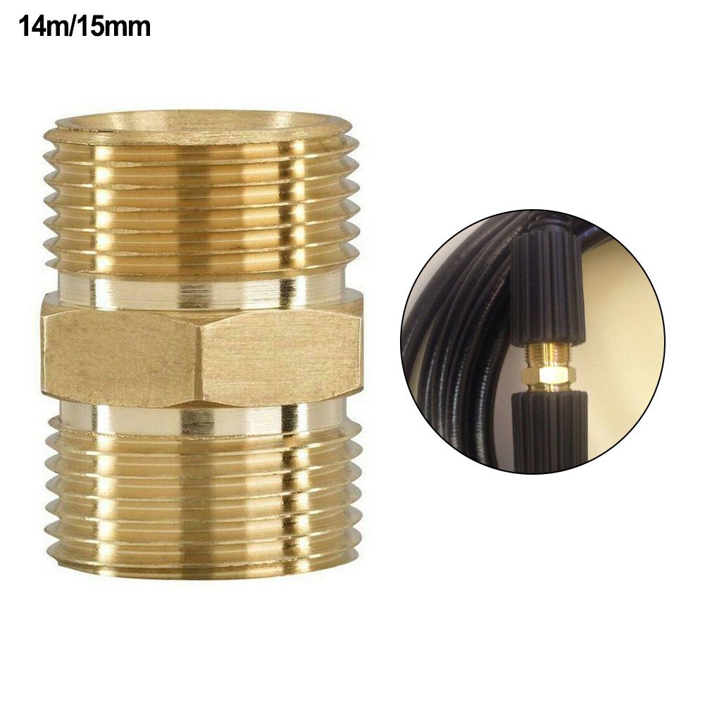 M22/14mm Hose Connector Male Adapter M22/15mm Male Thread Brass