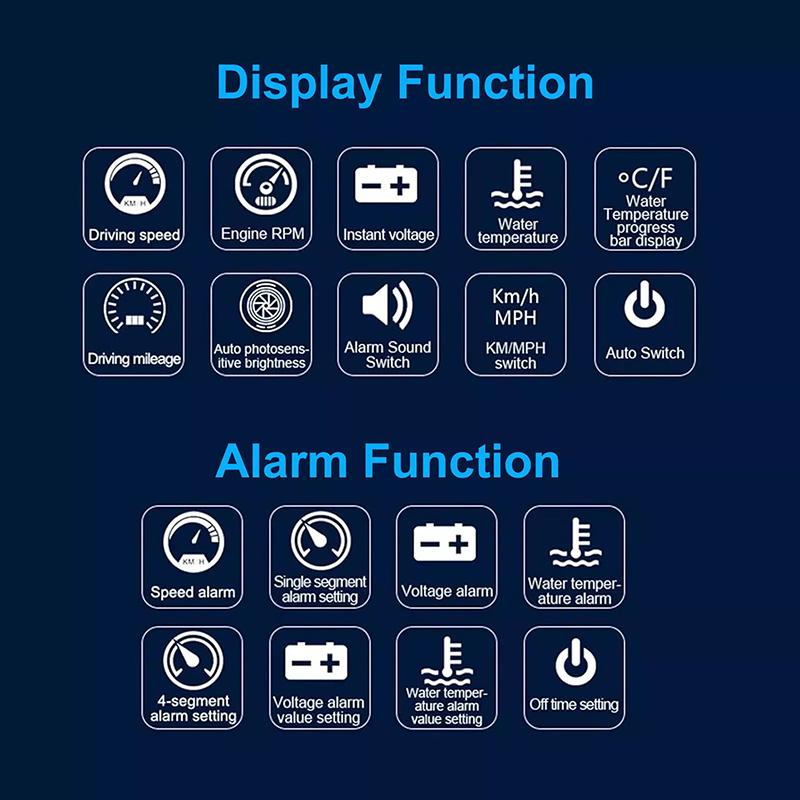 M8 Автомобильный Hud Head Up Display Obd2 Предупреждение о превышении скорости Автоматический электронный датчик температуры воды Светодиодный цифровой проектор Лобовое стекло
