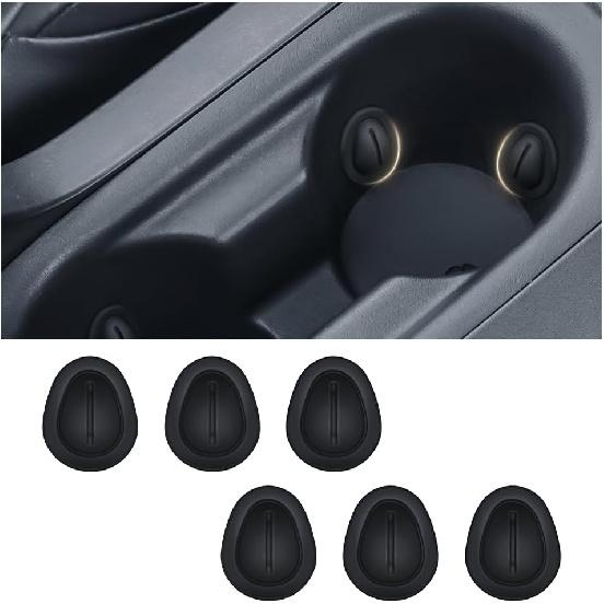 Car Cup Holder Limiter,Silicone Anti Shake Car Coasters for Cup Holders,Universal Self-Adhesive Car Cup Holder erts Stabilizer Car Accessories