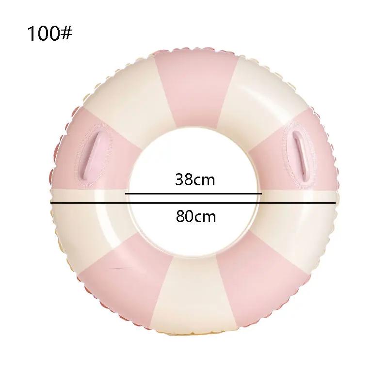 Корейский стиль, утолщенное надувное кольцо для плавания, трубка для воды, плавающий надувной матрас для взрослых с ручкой, круг для плавания на открытом воздухе