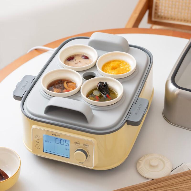 Buydeem Ceramic Stew Pot with Steaming Rack