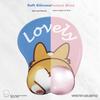 EXCO (EXCO) Corgi Silicone Mouse Pad Wrist Rest, Large Thick Cute Anime Cartoon Wrist Support Mouse Pad, Mouse Pillow Wrist Pad Gaming Desk Mat 14794