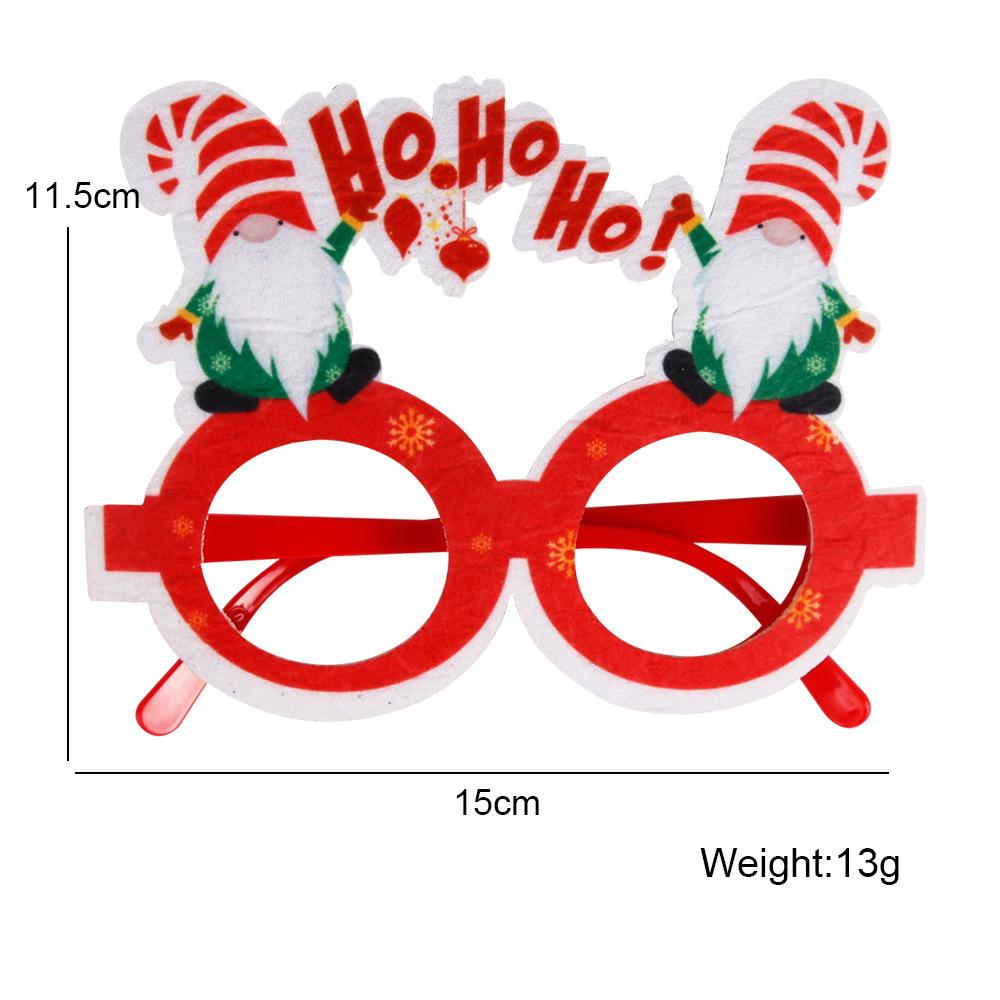 2023 Santa Snowman Glasses Christmas Decorations Christmas Glasses Frame Adult Kids Gift Christmas Xmas Decor New Year Noel
