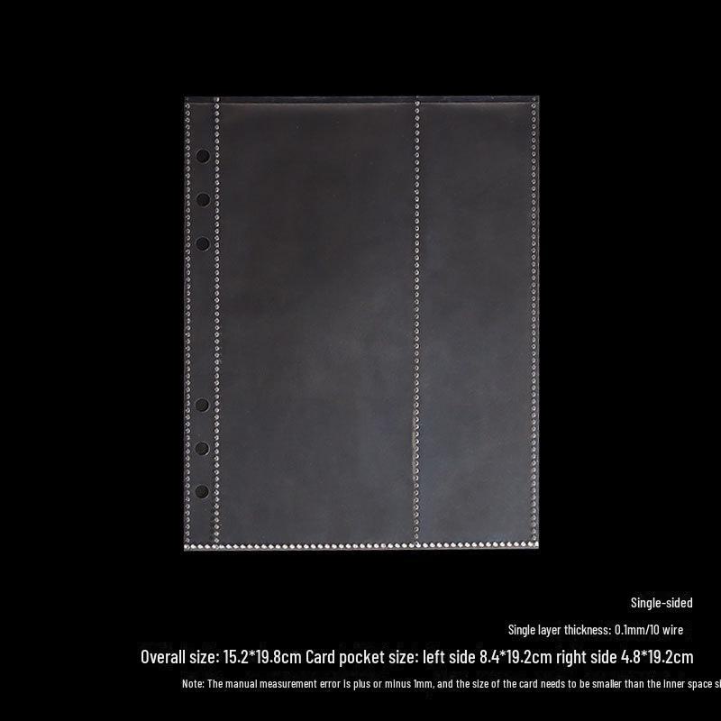 Нескользящая визитница формата А5 с 4-мя прозрачными внутренними карманами для хранения 3-дюймовых фотографий Polaroid