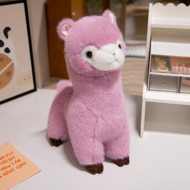 Super Cute Alpaca Plush Doll Kawaii Sheep Lamb Toys Stuffed Soft Animal Pillow Birthday Holiday Gifts Wedding Party Decor