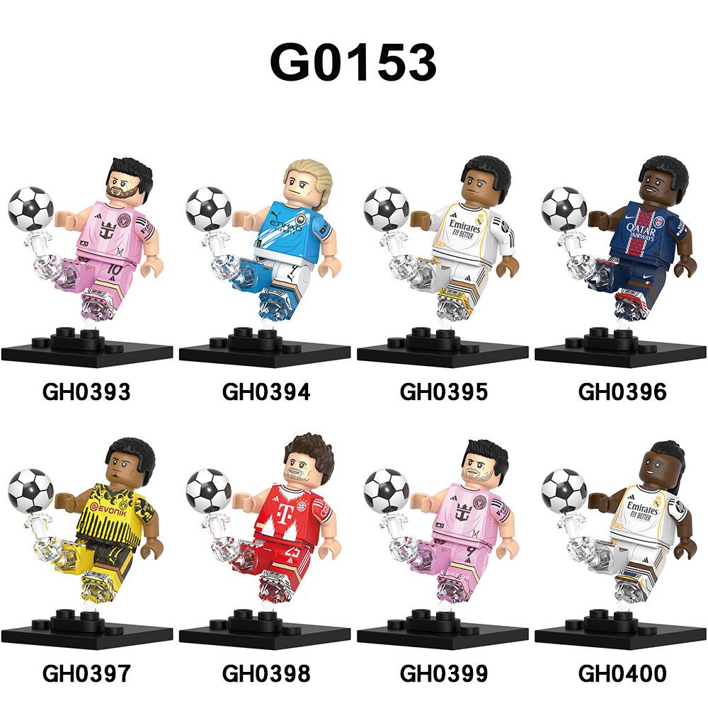G0153 Мини-конструктор Футбольная Звезда Фигурка Действия GH0393 GH0394 GH0395 Игрушка Обратитесь в Службу Поддержки для Просмотра Полного Изображения