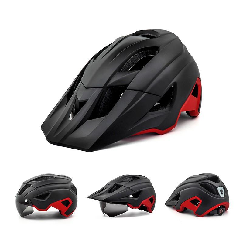 Full-Integrated Mountain Bike Helmet With Visor Brim Off-Road Cycling Unisex Adult Bicycle PCEPS All-Season