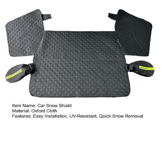 Автомобильный снежный щиток, солнцезащитный козырек, легко устанавливается и снимается, водонепроницаемый чехол для лобового стекла, пылезащитный чехол для быстрого удаления снега и льда с лобового стекла