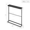 Yamazaki Jitsugyo 5577 Side Hang Bath Towel Hanger Slim Black W65XD15XH75cm Tower Towel Hanger Clothesline Approx.