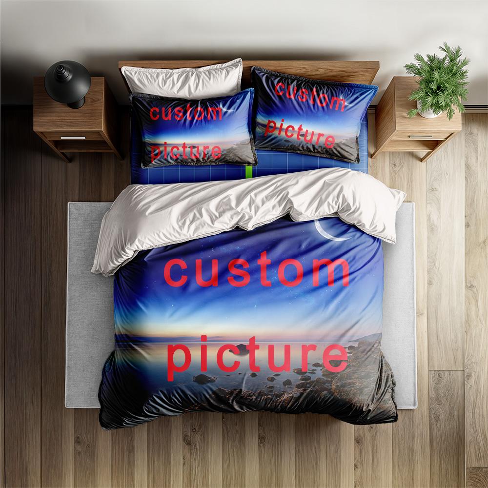 Индивидуальный комплект постельного белья Персонализируйте своим фото любым, каким хотите Создайте свой собственный стиль постельного белья