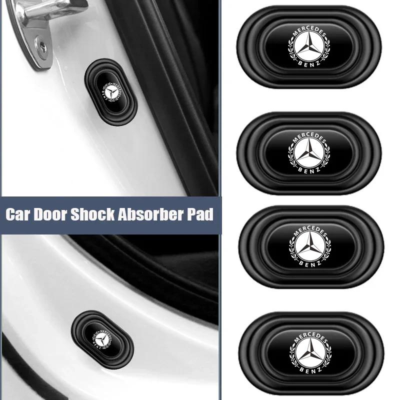 CRZ1 Silicone Car Door Mat Anti Shock Pad Sticker for Mercedes Benz W203 W211 W212 W124 W201 W210 W108 W204 W205 W126 CLA CLK CLS GLA