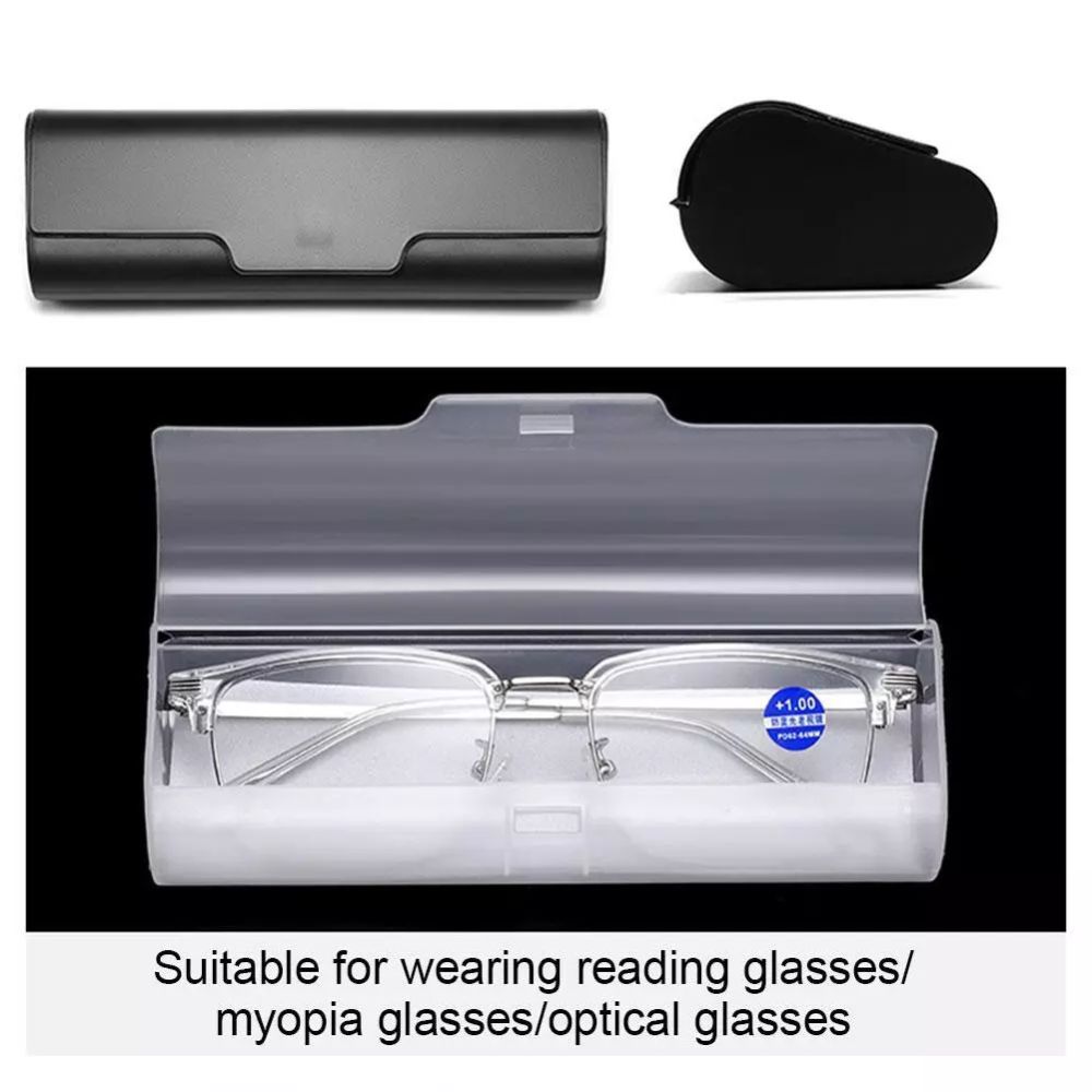 Прозрачный футляр для очков Матовый футляр для очков Простая коробка для хранения очков
