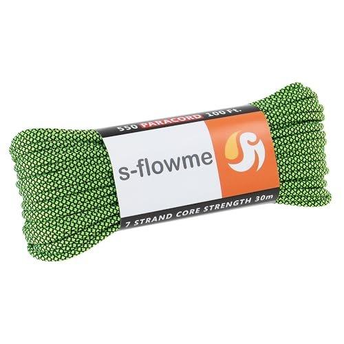 S-flowme CamoPara Паракорд 4 мм x 30 м 7-жильный Полиэстеровый Универсальный Шнур Грузоподъемность 250 кг Оттяжка для Палатки Outdoor DIY Поделки Песчаная Буря