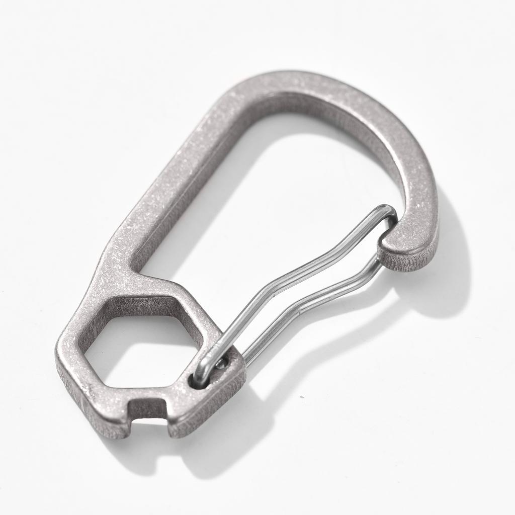Carabiner Keychain Ultra-Light Ti 10g Robust and Sleek Key Chain Carabiner Clip for Keys and