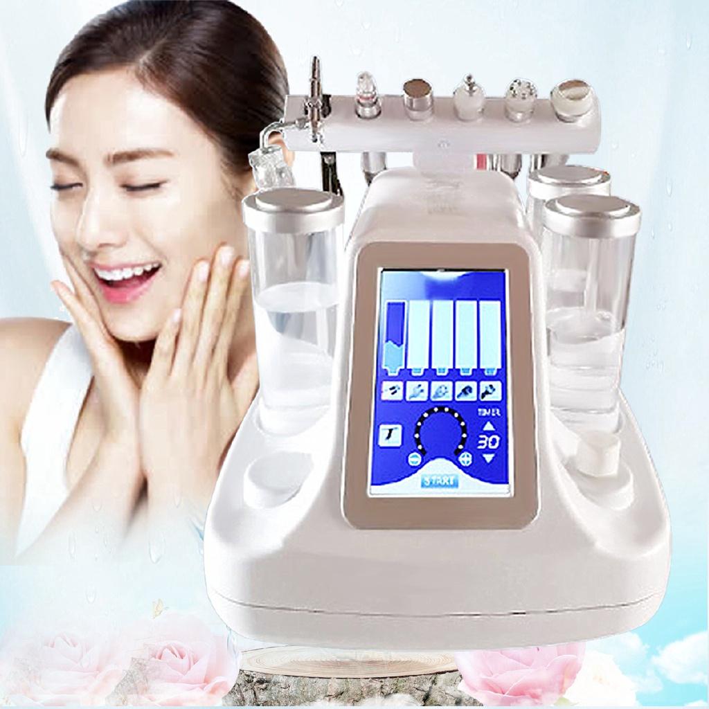 26W AC110V-220V 50HZ-60HZ Hydra Dermabrasion Aqua Peel Clean Facial Skin Care BIO Light RF Face Beauty Machine 6 In 1