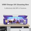 УФ-стерилизатор, портативный УФ-очиститель с цифровым дисплеем, время очистки 6 минут, зарядка через USB, многофункциональный очиститель для телефона