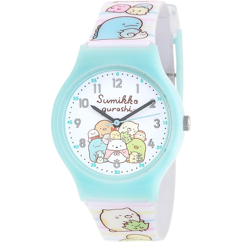 Плюшевые часы Sumikko Gurashi Мятного цвета Мягкая игрушка-часы для детей