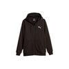 Puma Back Letter Print Full Zip Hoodie Men Tops Black 678377-01
