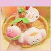 Keychain Whimsical Peach Plush Pendant Adorable Gift For Girls Friends And