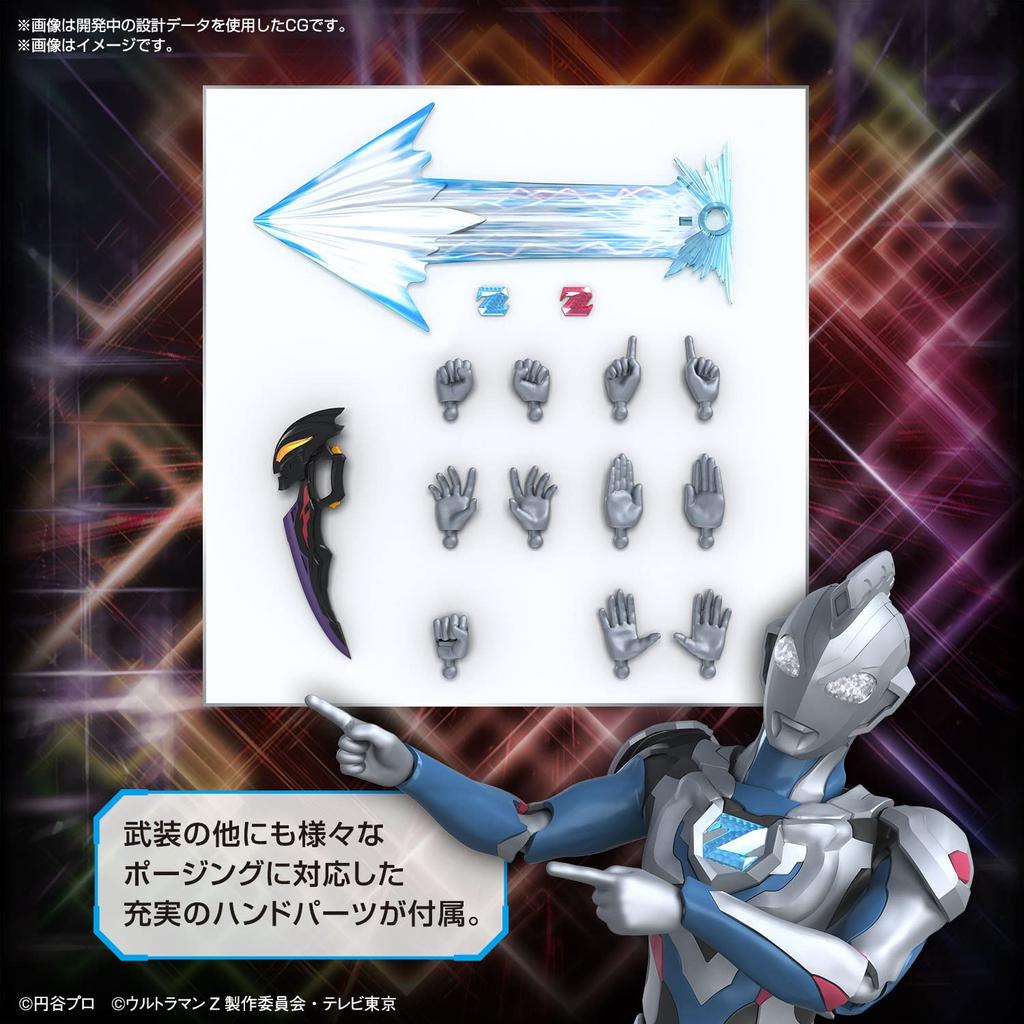 BANDAI SPIRITS Стандартный Ultraman Z Оригинальная пластиковая модель с подъемом фигуры Цветовая кодировка