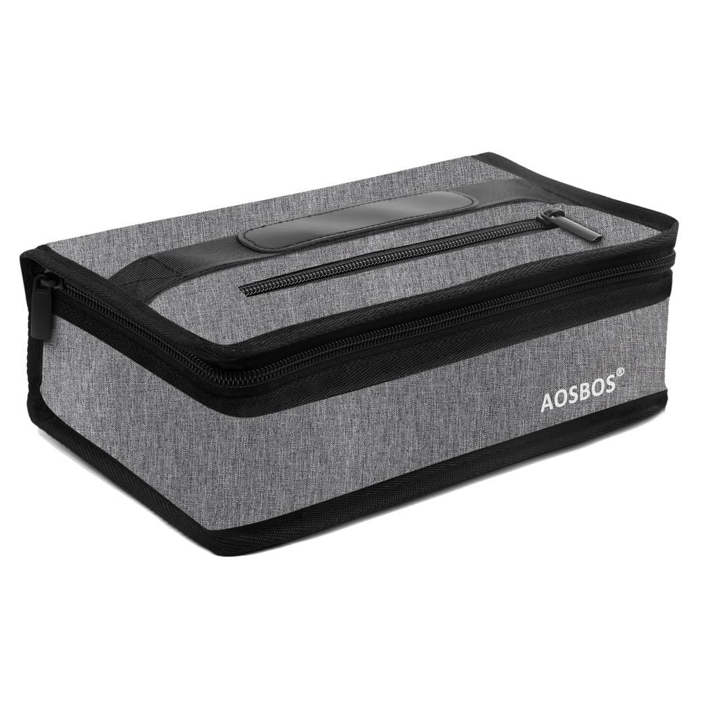 Aosbos модная портативная квадратная изолированная холщовая сумка для обеда 2022, термосумка для пикника и еды, женская, детская, мужская, сумка-холодильник для обеда