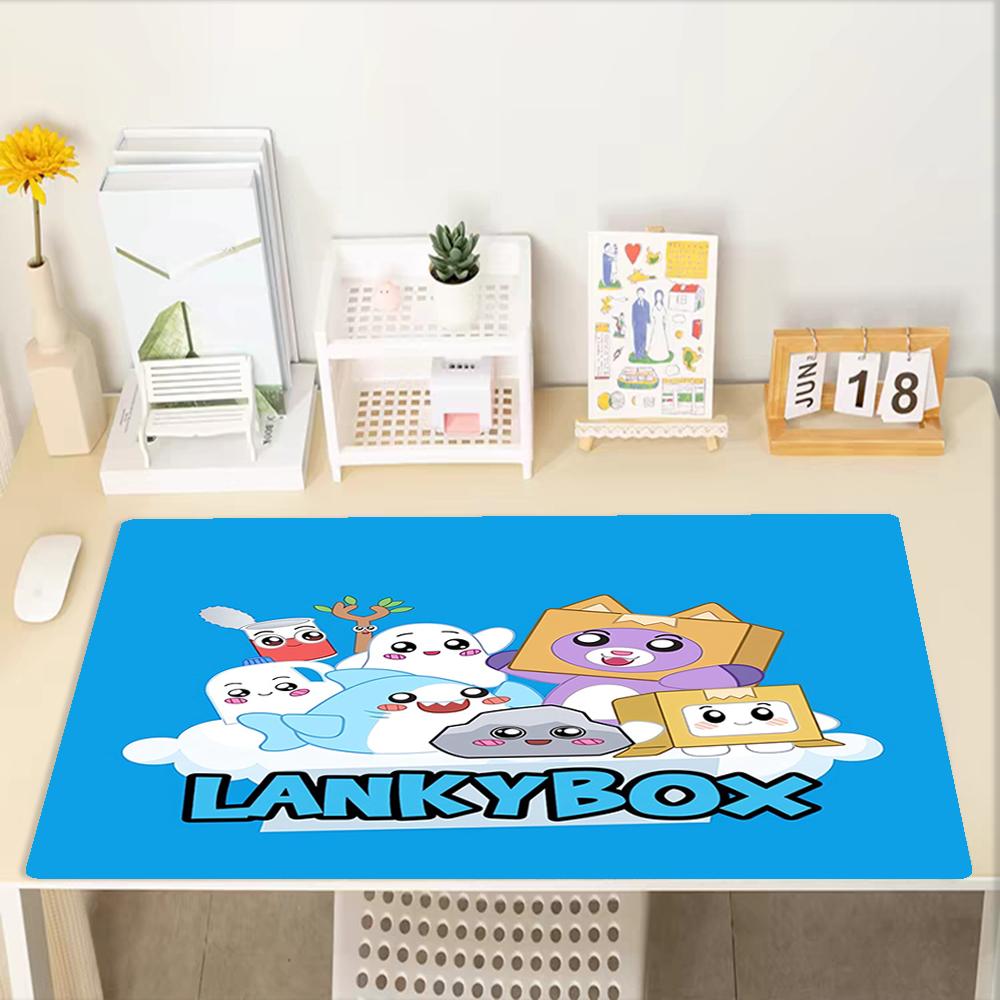 Коврик для мыши в стиле LankyBox, Нескользящая резиновая основа, Многофункциональный декор для офиса и дома, Идеально подходит для персонализации рабочего места.