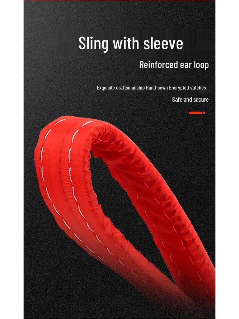 Плоский текстильный строп - Промышленный строп для крана, Грузоподъемность 2, 3, 5 тонн, Белый, Буксировочный трос