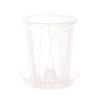 Root Control Transparent Flower Pot With Tray For Phalaenopsis Orchid Planting