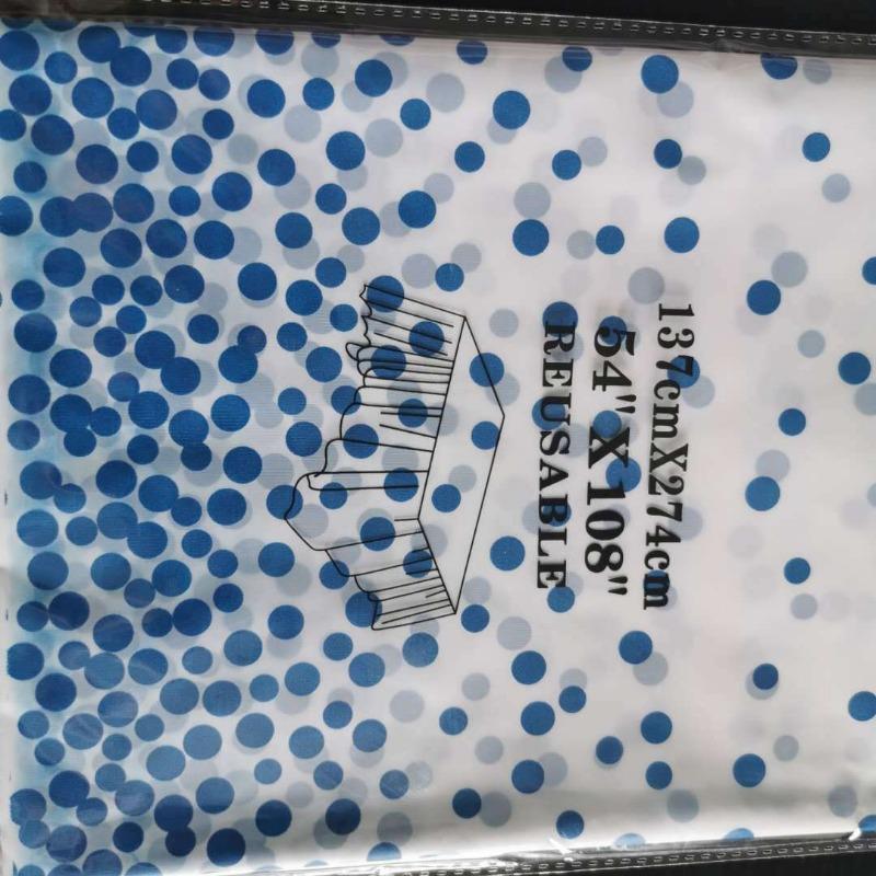 Polka Dot Party Tablecloth PEVA Waterproof and Oil-proof Disposable Party Tablecloth Party Tablecloth