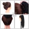 MERISIHAIR Synthetic Drawstring Ponytail Long Curly Ponytail Clip In Hair Extension Women Natural Black Hairpiece