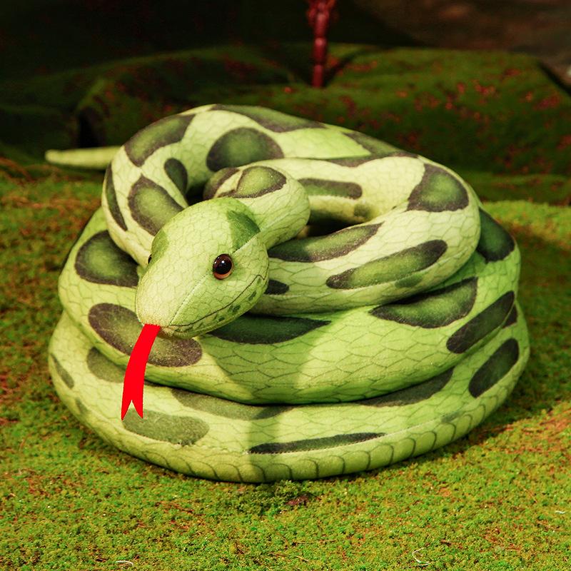 160/200/300cm New Simulated Snake Fake Snake Plush Doll Cute Children's Doll Gift