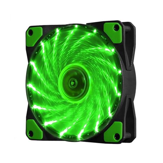 Модный компьютерный аксессуар, 15 светодиодов, длительный срок службы, бесшумные 3-контактные фонари, обслуживание подшипников, гидравлический 4-контактный вентилятор корпуса компьютера