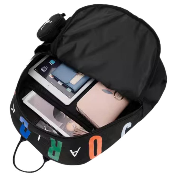 New Jordan Polyester Backpack Unisex Black JD2513158AD-002