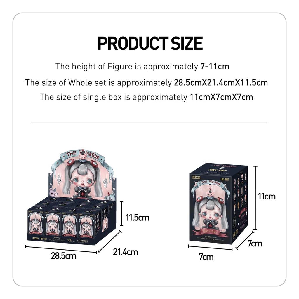 POP MART TINYTINY Prologue Series Pop Mart Gachapon Blind Box Figure Plastic Model Premium Toy PVC Soft Vinyl Original Character Birthday Gift