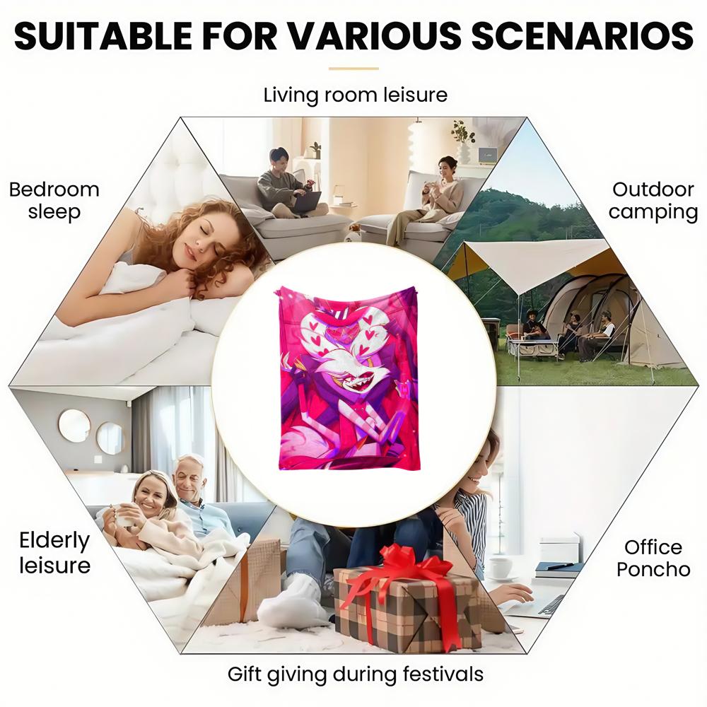 Anime Flannel thin Blanket for Bedrooms,Living Rooms,Sofas Blankets,Offices,Lunch Breaks,Picnics,blanket,blankets fluffy