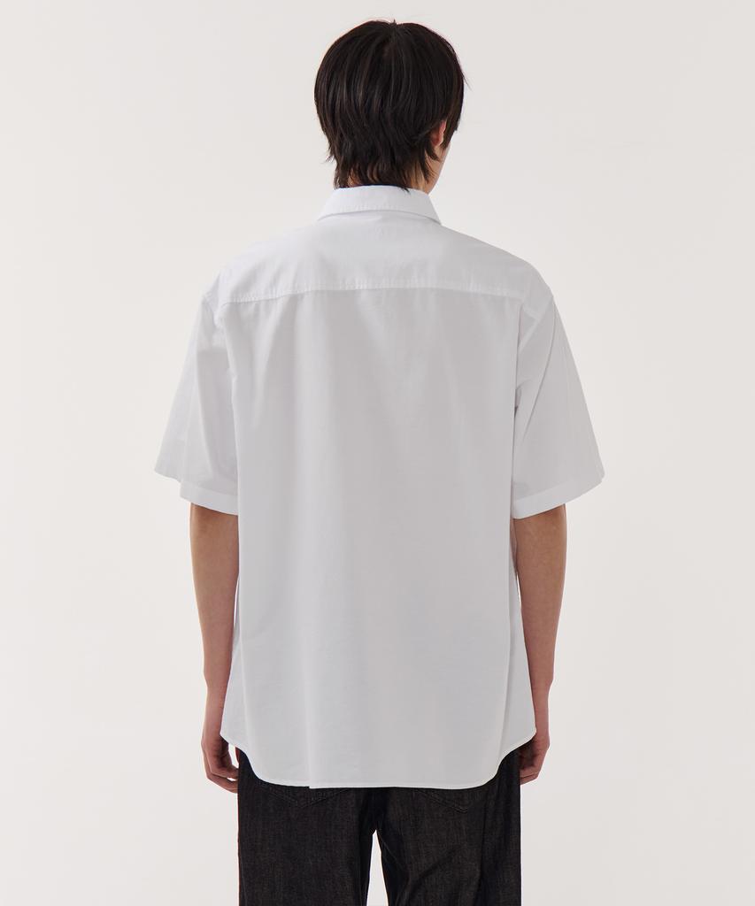 MUSINSA STANDARD Relaxed Oxford Short Sleeve Shirt [White]