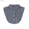 Women's Solid Colour Black White Vertical Small Flip Collar Versatile Shirt Jumper Jumper Fashion Lace False Collar Four Seasons