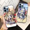 Чехол для телефона с изображением аниме Genshin Impact для Iphone 14 13 11 12 Pro Max Mini Xs Xr X 7 8 6s Plus Se 2022, чехол из закаленного стекла Carcasa