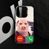 Funny J-John Pork is Calling Phone Case For iPhone 17,16,15,14,13,12,11 Plus,Pro Max,XS,Colorful Silver Black Cover