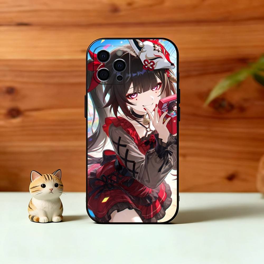 Чехол для телефона H-Honkai S-Star R-Rail Для iPhone 17, 16, 15, 14, 13, 12, 11 Plus, Pro Max, Других Мягкий Черный Чехол