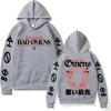 Винтажное худи с забавным графическим принтом Bad Omens, тур 2023, толстовка для американского музыкального концерта, мужская, Харадзюку, хип-хоп, рэп, свитшот, уличная одежда Y2k