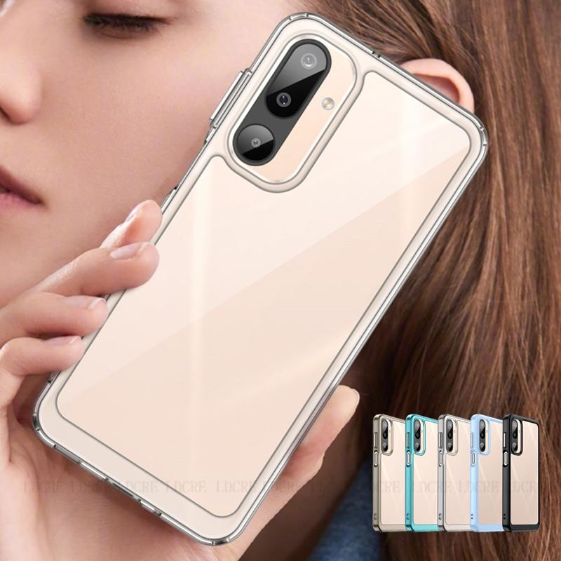 For Samsung M16 Case Cover Samsung M16 Capas New Shockproof Phone Bumper Transparent Colour Clear Fundas Samsung Galaxy M16 M 16