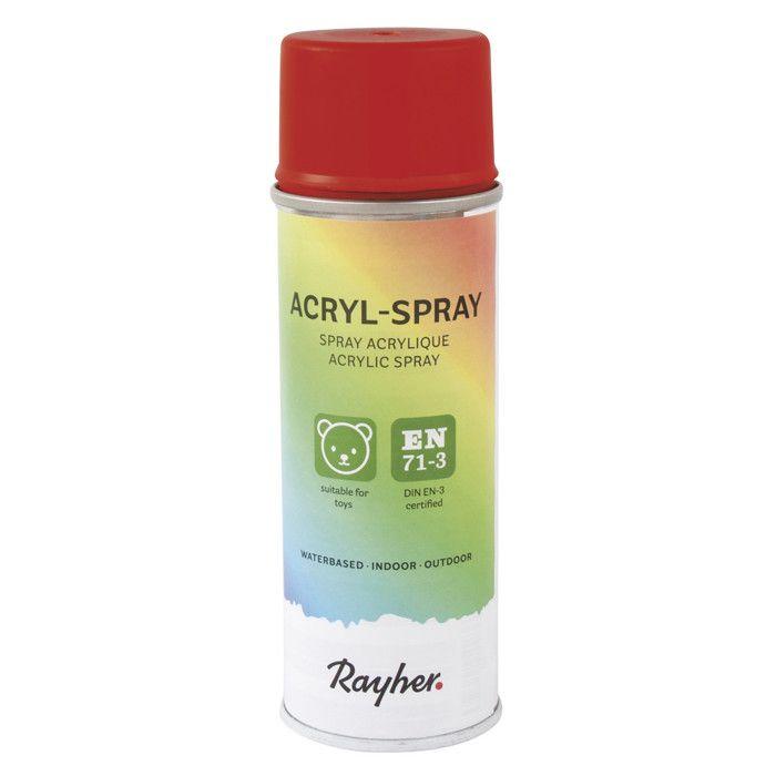 Spray acrylique, rouge classique, Boîte 200ml