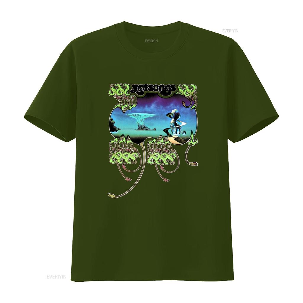 Yes Band Yessongs Album Cover Live 1973 Rare Vintage Casual Streetwear T shirt vintage Washed streetwear Versatile homme