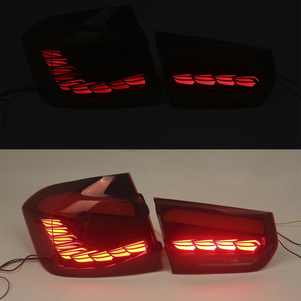 L&R Red LED Tail Lights Rear Lamp Assembly For BMW 3 F30 F80 M3 2013-2018