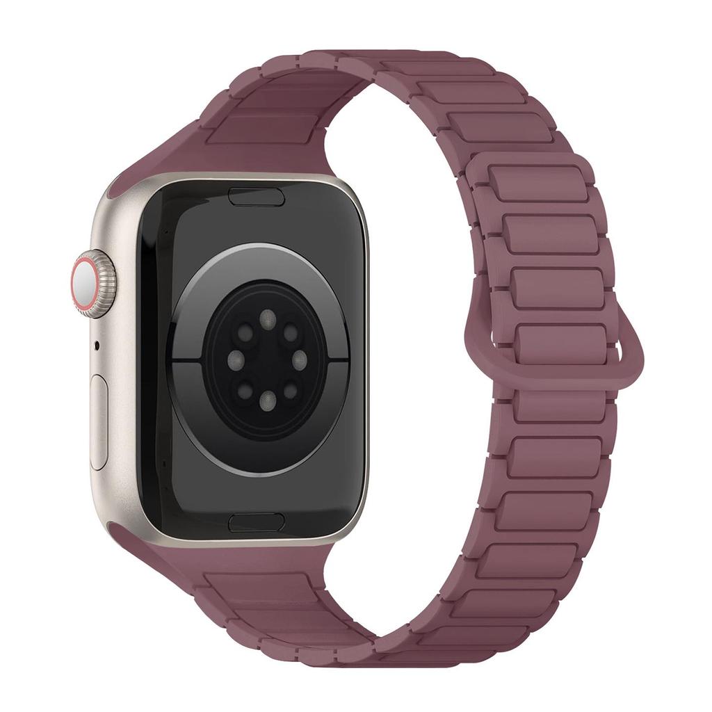 Силиконовый магнитный ремешок для Apple Watch S11/S10 - 9-го поколения, женский, тонкий, универсальная модель