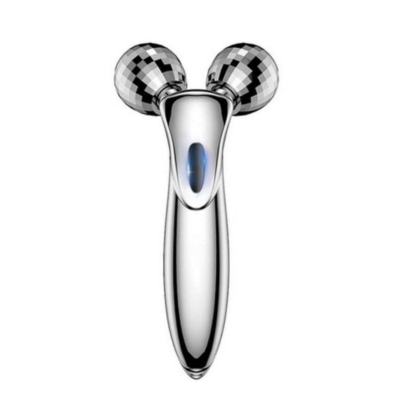 Электрический роликовый массажер для лица, лифтинг и подтяжка, микротоковый массажный аппарат, для похудения лица, косметическое устройство, новый