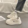 Platform White Shoes Women's Autumn New Versatile Heightening Board Shoes Casual Sports Dad Shoes