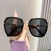 Солнцезащитные очки женские многоугольные новые высококачественные инстаграмные солнцезащитные очки УФ-защита большое лицо тонкие